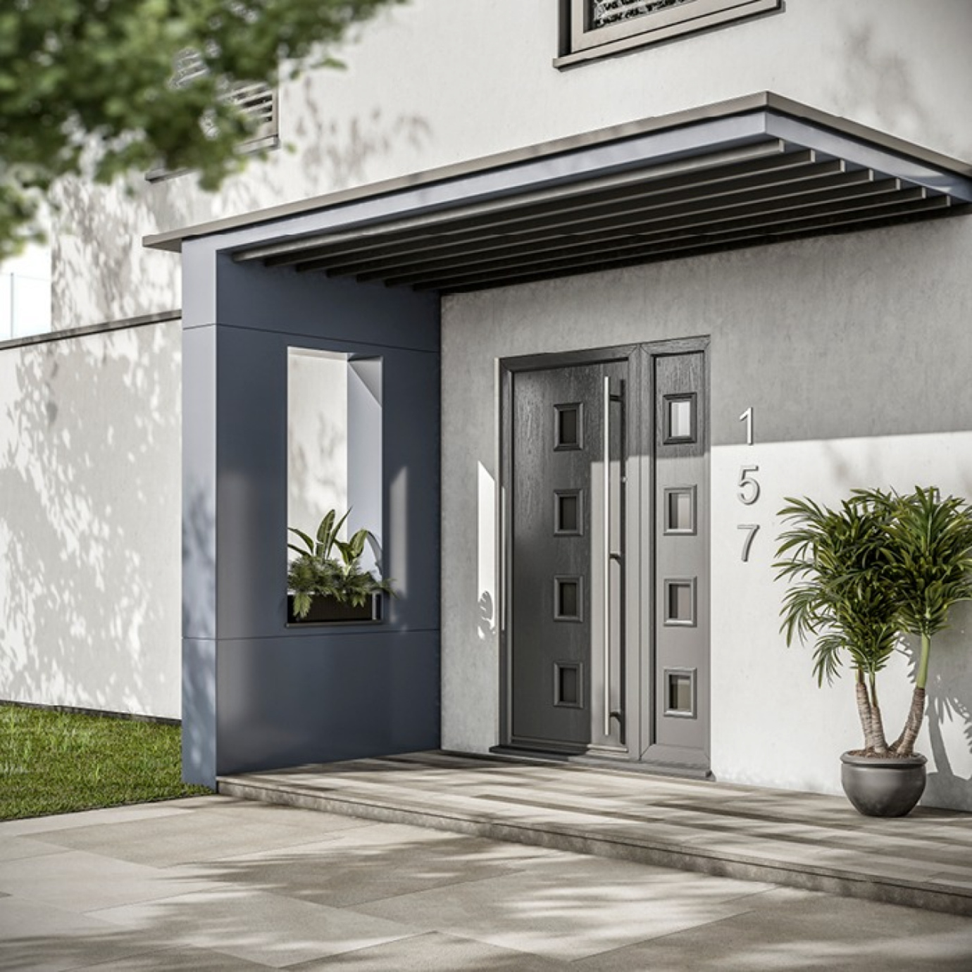 Contemporary composite doors